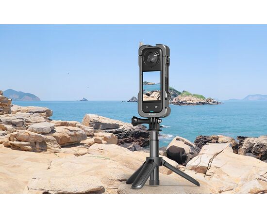 PULUZ ​Cage de Metal com Tampa de Lente para Insta360 X4