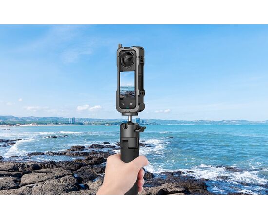 PULUZ ​Cage de Metal com Tampa de Lente para Insta360 X4