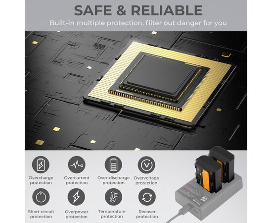 K&F CONCEPT Bateria NP-FZ100 2000mAh