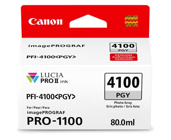 CANON Tinteiro Cinza Photo 80ml PFI-4100PGY