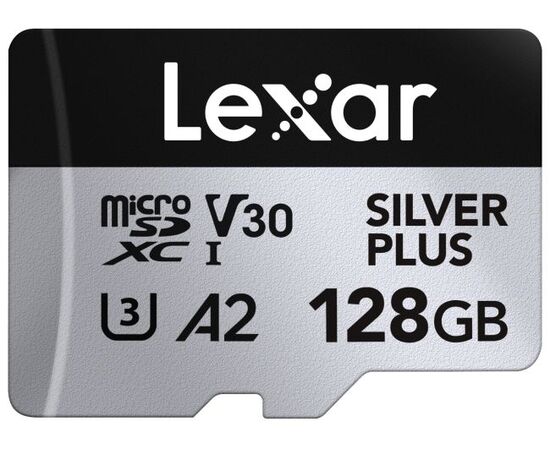 LEXAR Professional MicroSDXC Silver Plus 205MB/s U3 A2 UHS-I 4K - 128GB