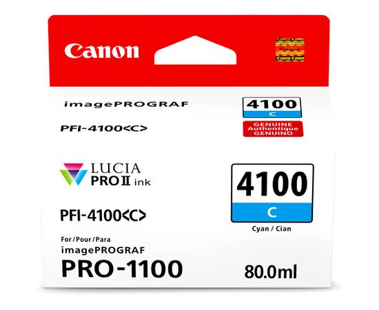 CANON Tinteiro Ciano 80ml PFI-4100C