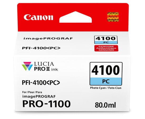 CANON Tinteiro Ciano Photo 80ml PFI-4100PC