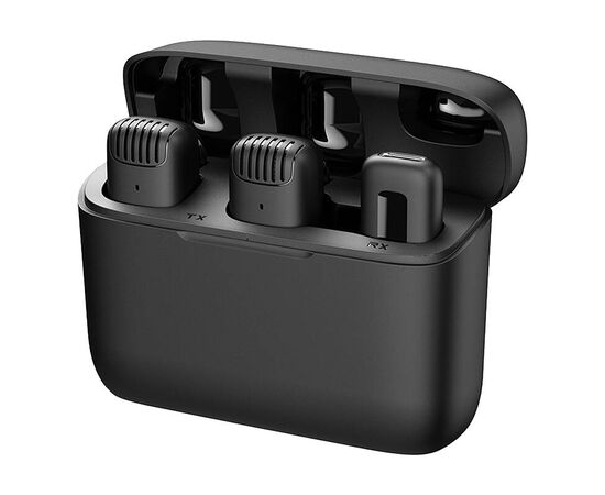 APEXEL Microfone Duplo de Lapela APL-MIC008 USB-C