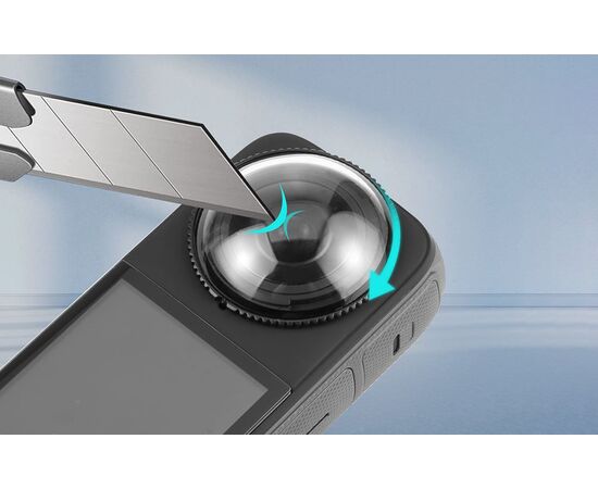 PULUZ Protetor de Lentes em Vidro para Insta360 X4