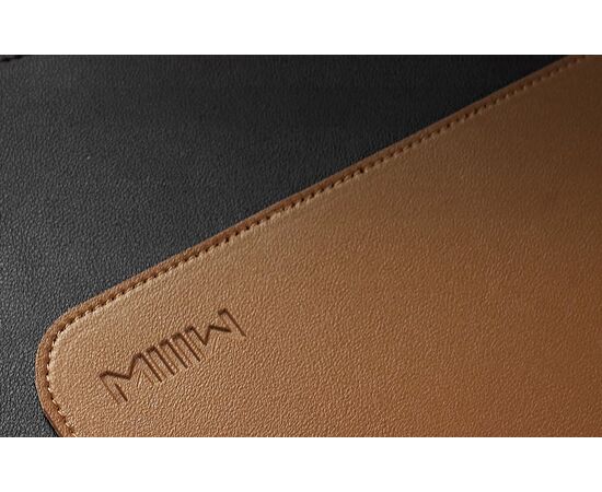 MIIIW Mouse Pad de Couro - Preto
