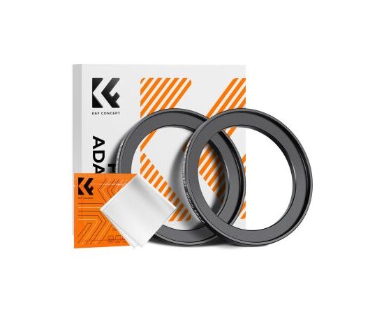 K&F CONCEPT Adaptador de Filtro Step-Up 49mm - 58mm + 2 Panos de Limpeza