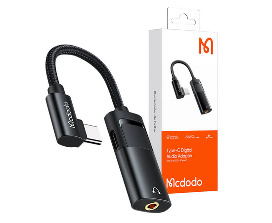MCDODO Adaptador USB-C Macho/Fêmea para mini jack 3.5 mm CA-1880