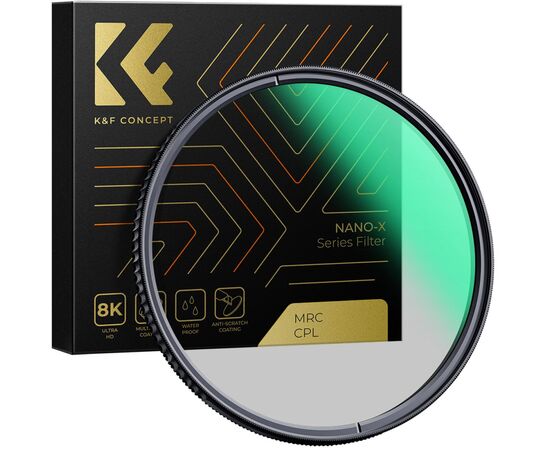 K&F CONCEPT Filtro Polarizador Nano-X MRC CPL 58mm