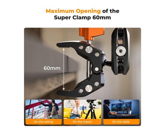 K&F CONCEPT Super Grampo MS13 com Braço Mágico