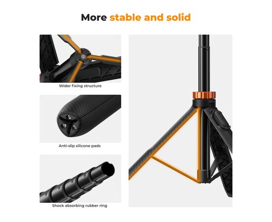 K&F CONCEPT Tripé com Selfie Stick 2 em 1 com Controle Remoto