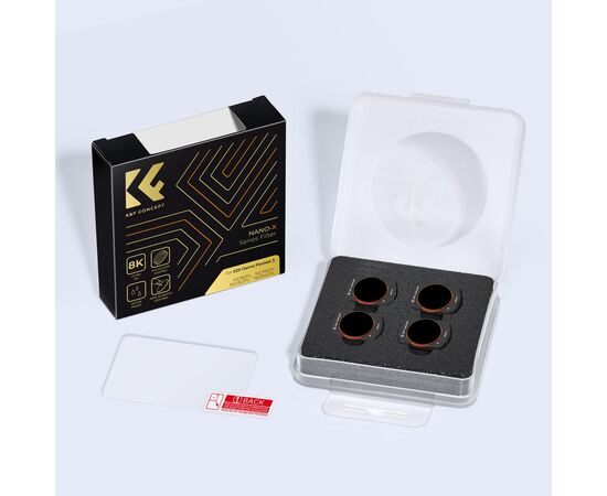 K&F CONCEPT Kit Filtros Magnéticos ND8/PL + ND16/PL + ND32/PL + ND64/PL para DJI Osmo Pocket 3