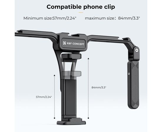 K&F CONCEPT Punho Duplo/Cage para Smartphone
