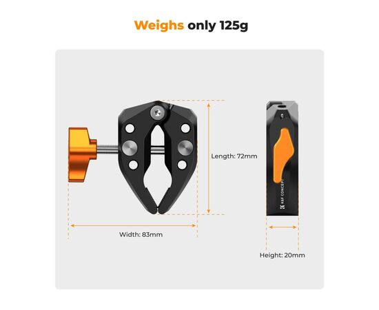 K&F CONCEPT Super Grampo Ms15 60mm