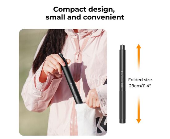 K&F CONCEPT Seltie Stick com Adaptador de Action Cam 153cm