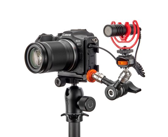 3 LEGGED THING L-Bracket Riley QD para Canon R7 - Preto