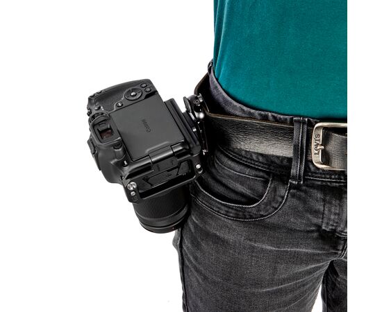 3 LEGGED THING L-Bracket Riley QD para Canon R7 - Preto