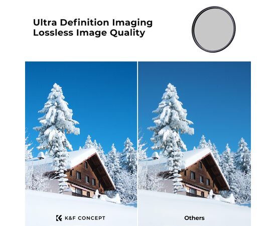 K&F CONCEPT Filtro Polarizador Nano-X MRC CPL 55mm