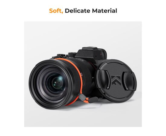 K&F CONCEPT Tampa de Lente Com Cordão Anti-Perda - 52mm