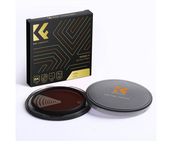 K&F CONCEPT Filtro Polarizador Nano-X MRC CPL 55mm