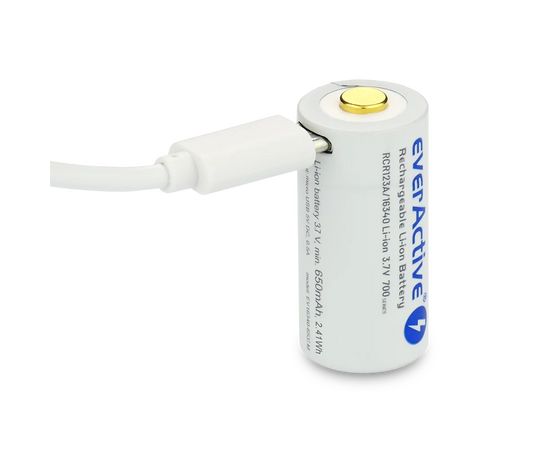 EVERACTIVE Pilha 16340 Recarregável Micro USB 3.7V