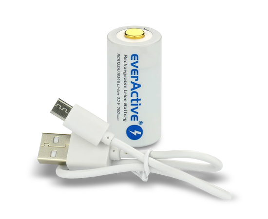 EVERACTIVE Pilha 16340 Recarregável Micro USB 3.7V