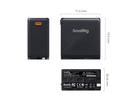 SMALLRIG 4469 Bateria Lítio NP-F970 USB-C