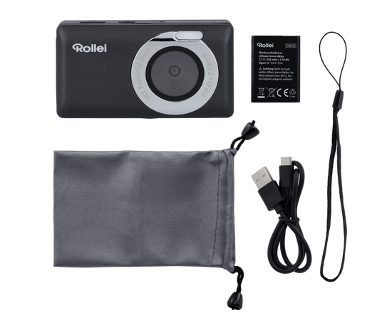 ROLLEI Câmera Compactline Pocket 50MP - Preta