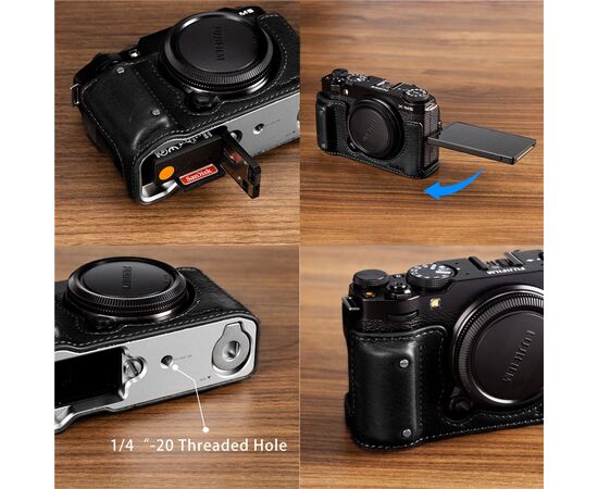 SMALLRIG 4879 Estojo de Couro Fujifilm X-M5 - Preto