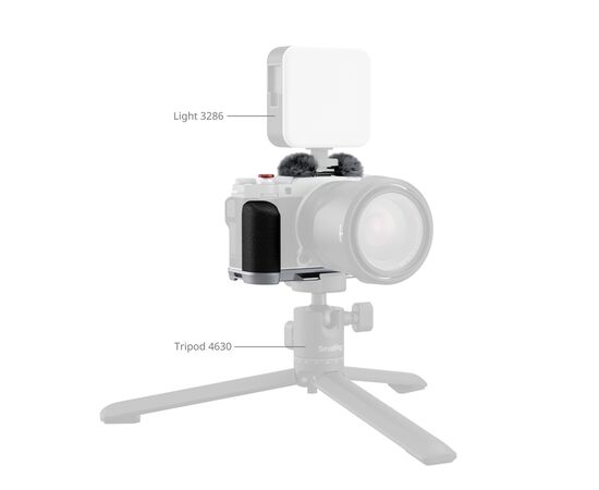 SMALLRIG 4875 L-Bracket Grip de Silicone Fujifilm X-M5 - Prata