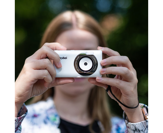 ROLLEI Câmera Compactline Pocket 50MP - Branco