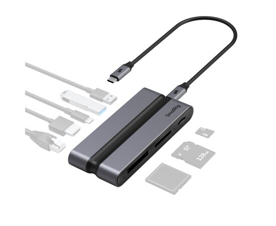 SMALLRIG 4663 Leitor de Cartão 9-em-1 USB-C