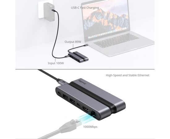 SMALLRIG 4663 Leitor de Cartão 9-em-1 USB-C