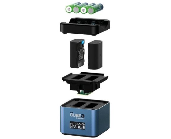 HAHNEL ProCube 3 Carregador Duplo para Baterias Panasonic e Pilhas AA