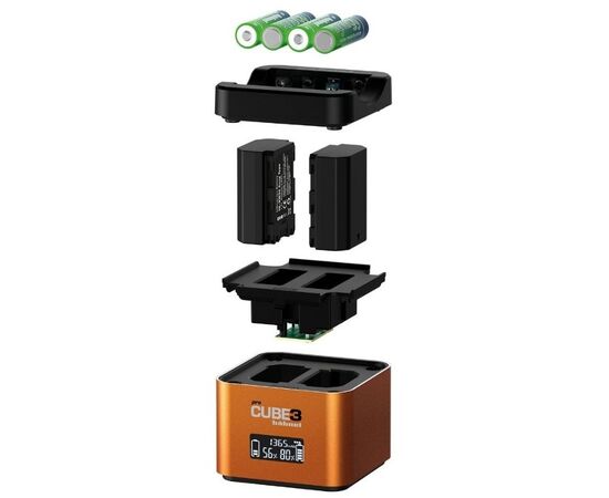 HAHNEL ProCube 3 Carregador Duplo para Baterias Sony e Pilhas AA