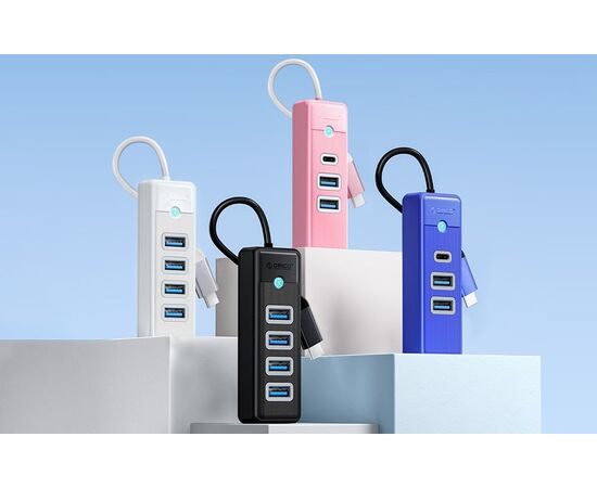 ORICO Hub USB para 4xUSB 3.0 5Gbp Preto - 0.15m