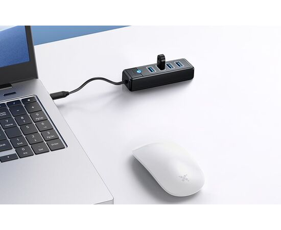 ORICO Hub USB para 4xUSB 3.0 5Gbp Preto - 0.15m