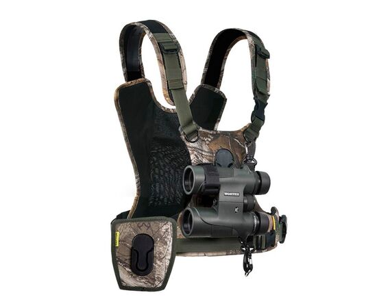 COTTON CARRIER Arnês de Torso com Suporte para 1 Cameras e 1 Binóculos CCS G3 - Camuflado