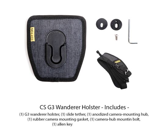 COTTON CARRIER Coldre Lateral Wanderer - Cinza