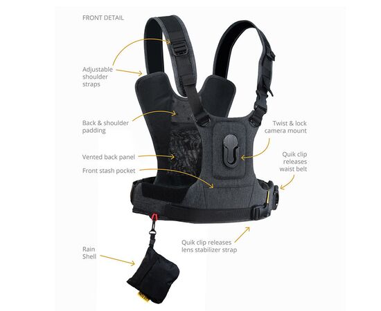 COTTON CARRIER Arnês de Torso com Suporte para Cameras