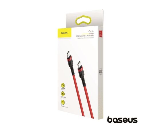 BASEUS Cabo USB-C/USB-C 3.0 1m - Vermelho