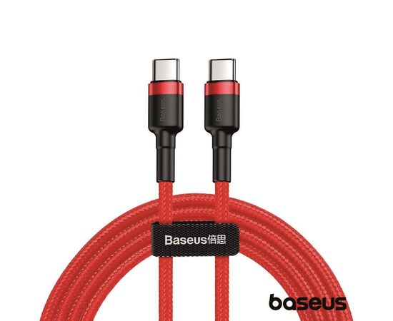 BASEUS Cabo USB-C/USB-C 3.0 1m - Vermelho
