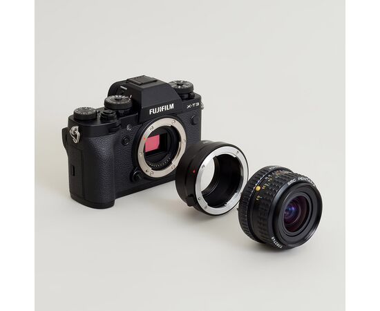 URTH Adaptador Lente Pentax K para Corpo Fujifilm X​