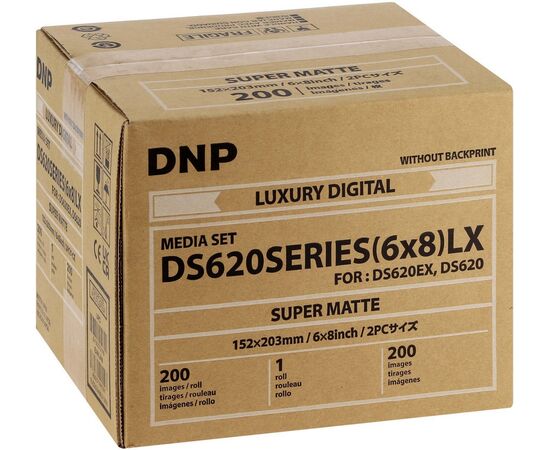 DNP Papel Térmico 15x20 para DS620 Super Mate