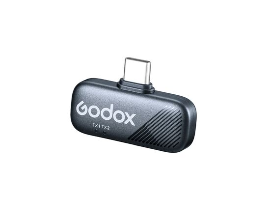 GODOX Microfone de Lapela Wireless Cube-C - Kit USB-C + Lightning + TRS