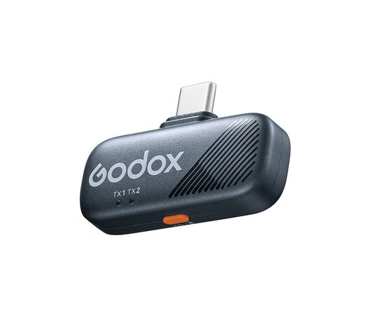 GODOX Microfone de Lapela Wireless Cube-C - Kit USB-C + Lightning + TRS