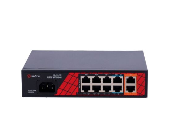 SAFIRE Switch POE 8 portas