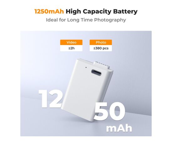 K&F CONCEPT Bateria com Carregamento USB-C EN-EL25 1250mAh