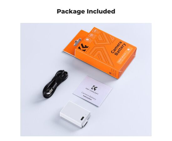 K&F CONCEPT Bateria com Carregamento USB-C EN-EL25 1250mAh