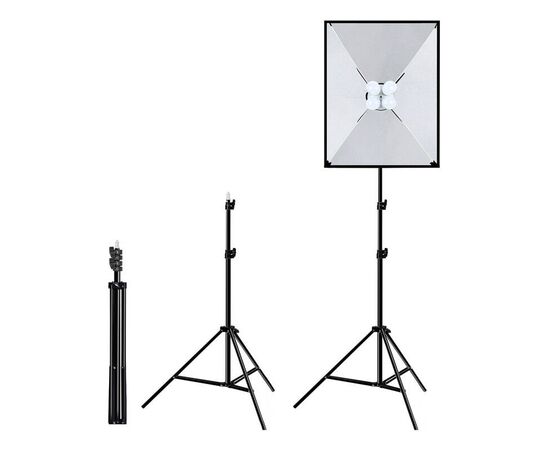 PULUZ Conjunto de Iluminação Contínua com Softbox 50x70cmPULUZ Conjunto de Iluminação Contínua com Softbox 50x70cmPULUZ Conjunto de Iluminação Contínua com Softbox 50x70cm
